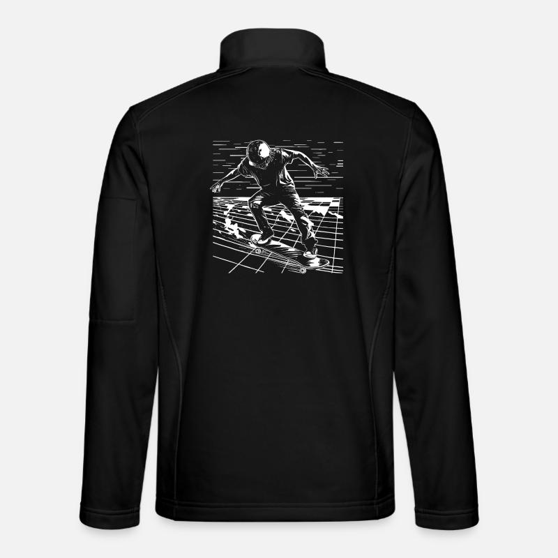 Skater Graphics - Unisex Softshell Jacket - black