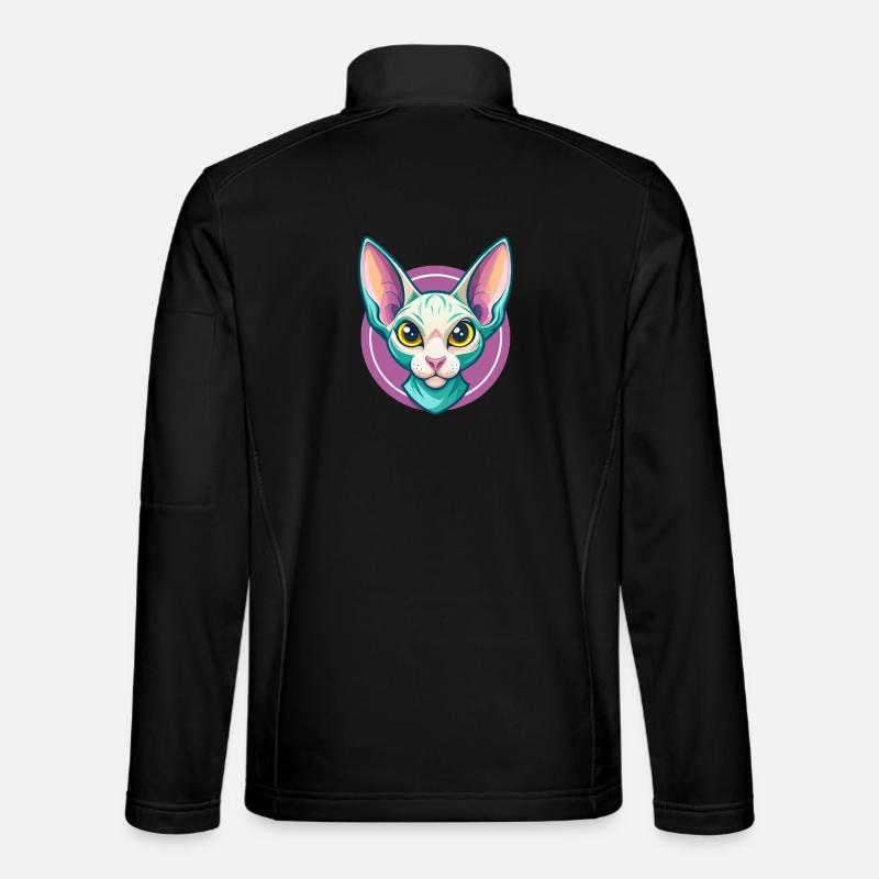 Cornish Rex Cat Breed Cartoon Kawaii Animal Pet Unisex Softshell Jacket