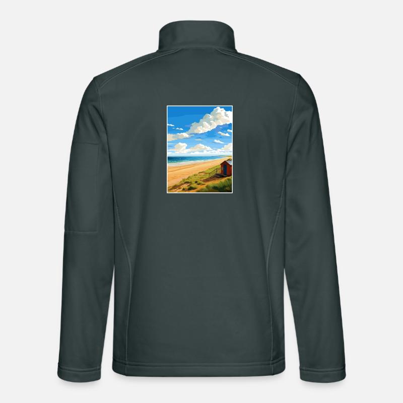 Norfolk Coast Aonb Reise Poster Souvenir Farbe WP Unisex Softshelljacke