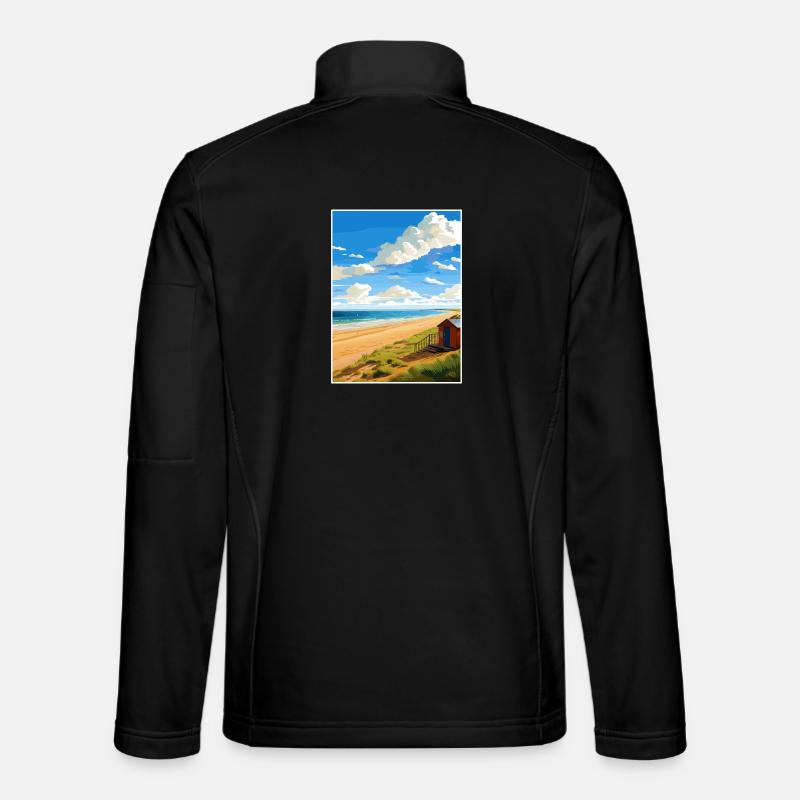 Norfolk Coast Aonb Affiche de voyage Souvenir Paint WP Veste en tissu softshell Unisexe