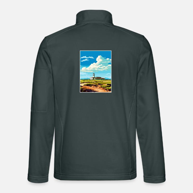 Robben Island Südafrika Reiseposter Souvenir Unisex Softshelljacke