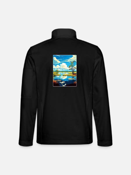 Everglades Nationalpark Reiseposter Souvenir - Unisex Softshelljacke - Schwarz - Hinten