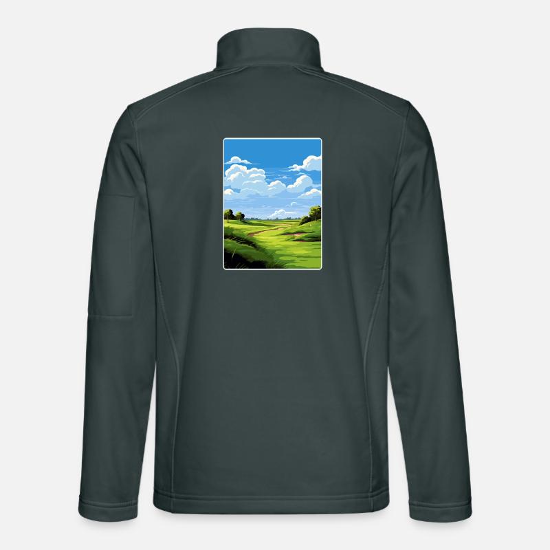 Bethpage Black Golf Course Travel Poster Souvenir Unisex Softshell Jacket
