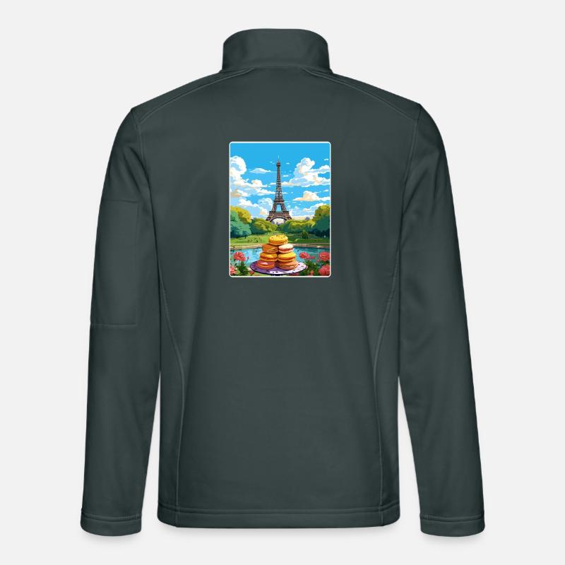 Paris Frankreich Reise Poster Souvenir Postkarte Farbe Unisex Softshelljacke