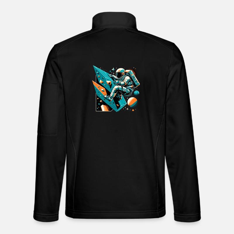 Bouldern Astronaut Geschenk Unisex Softshelljacke