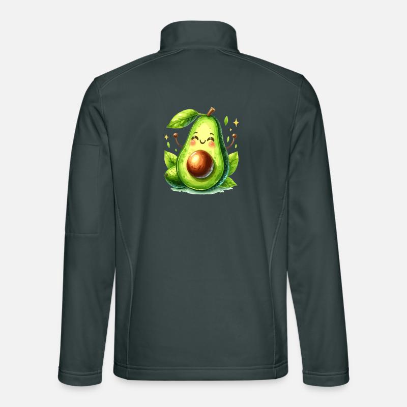 Avocado witzig positiv Optimismus Geschenk Unisex Softshelljacke