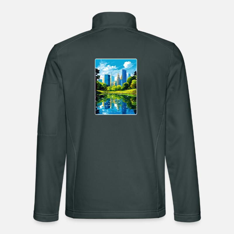 New York State Reiseplakat Souvenir Malerei WPA Unisex Softshelljacke