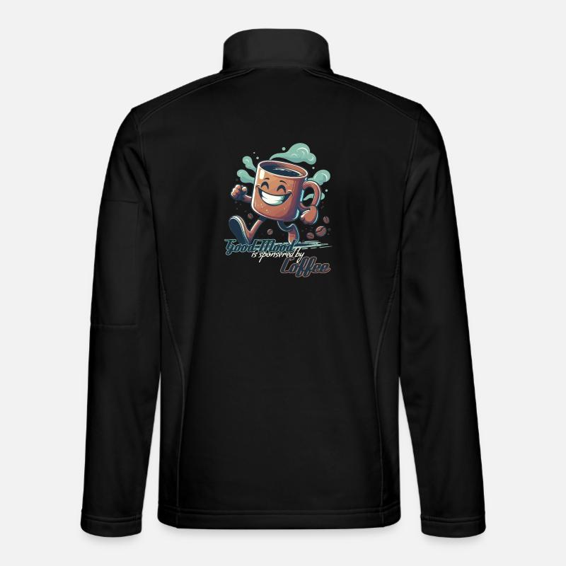 Good mood coffee mug gift - Unisex Softshell Jacket - black