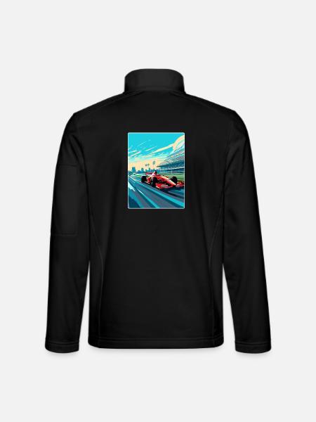 Sepang Circuit Motorsport Rennen Malaysia Reisen WPA - Unisex Softshelljacke - Schwarz - Hinten