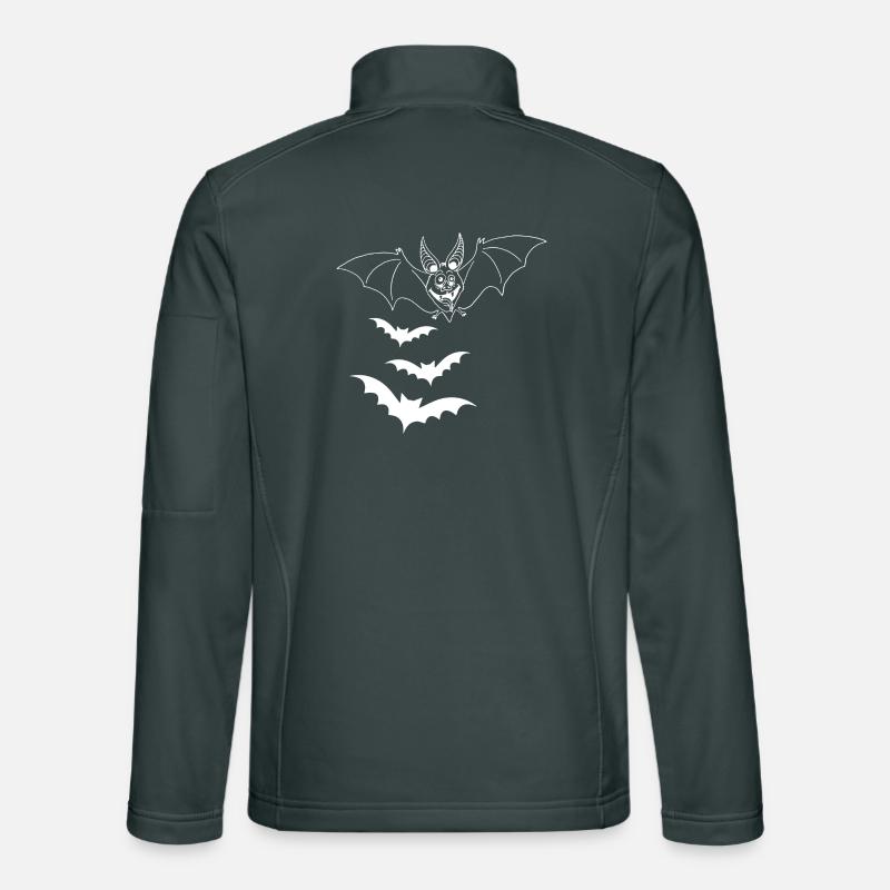 Weiße Vampirfledermaus Unisex Softshelljacke