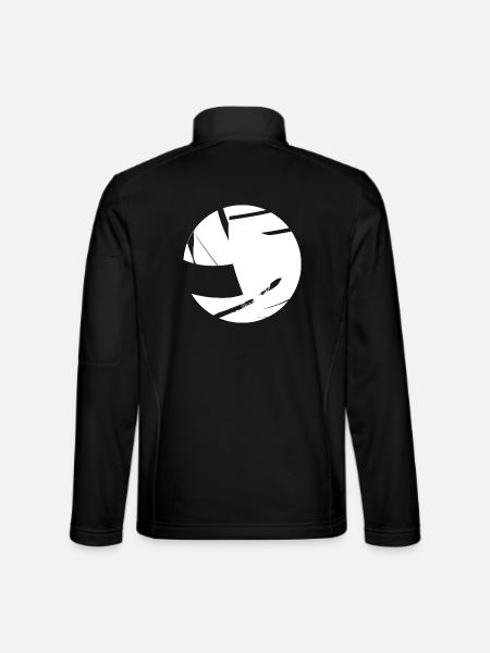Volleyball Comic Look - Unisex Softshell Jacket - black