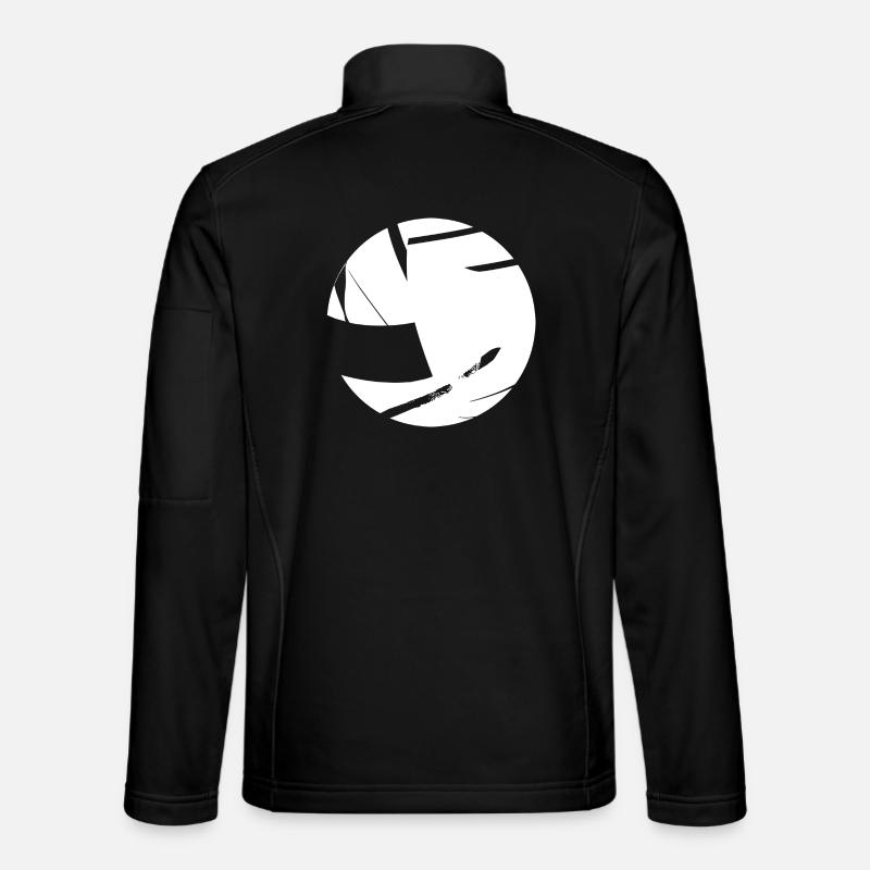 Volleyball Comic Look - Unisex Softshell Jacket - black