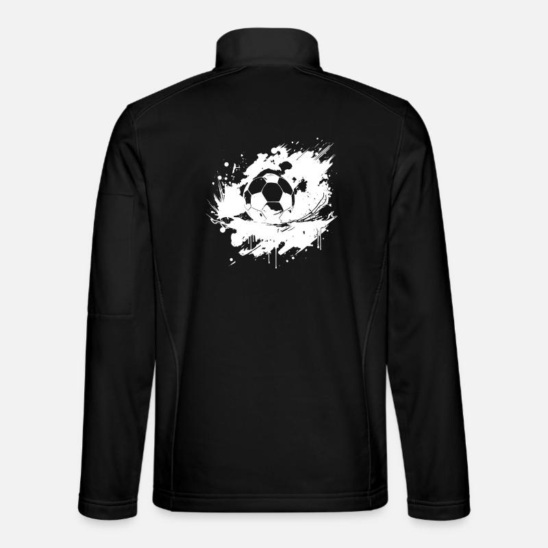 Funny football - Unisex Softshell Jacket - black