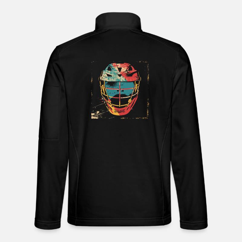 Oldschool Lacrosse Helm - Unisex Softshelljacke - Schwarz