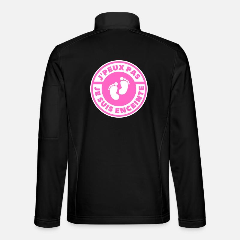 I can't I'm pregnant - Unisex Softshell Jacket - black