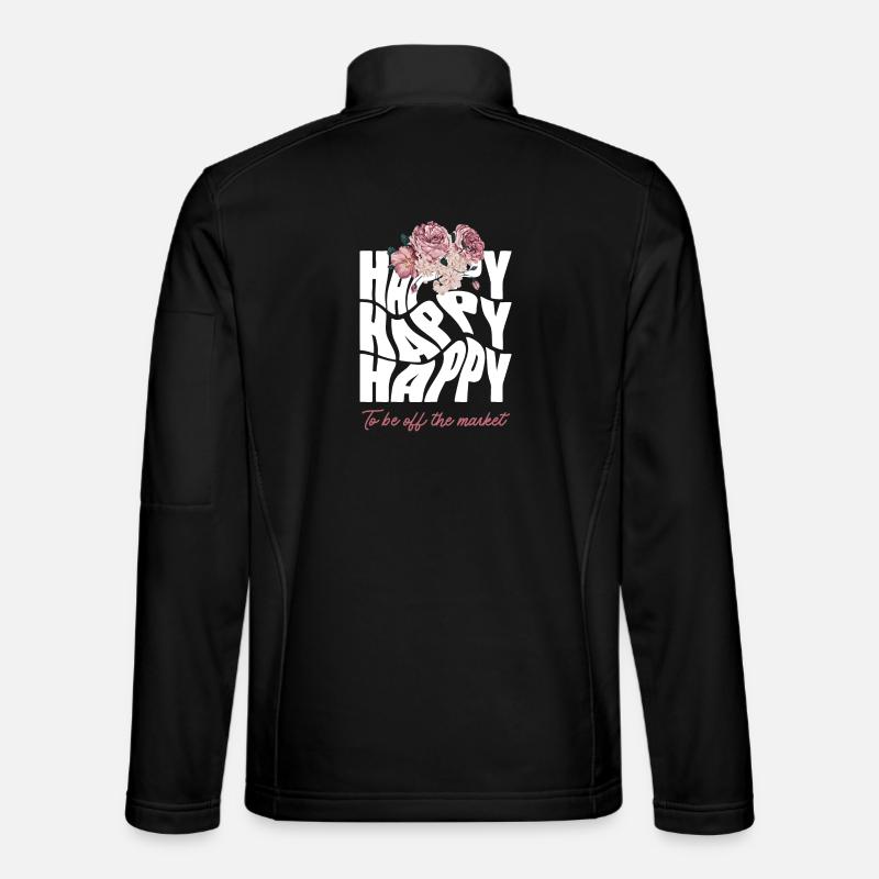 Happy Bride - Hen Party - Unisex Softshell Jacket - black