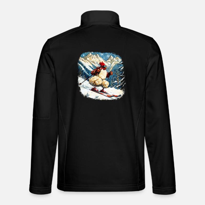 Ski Chickens - Unisex Softshell Jacket - black