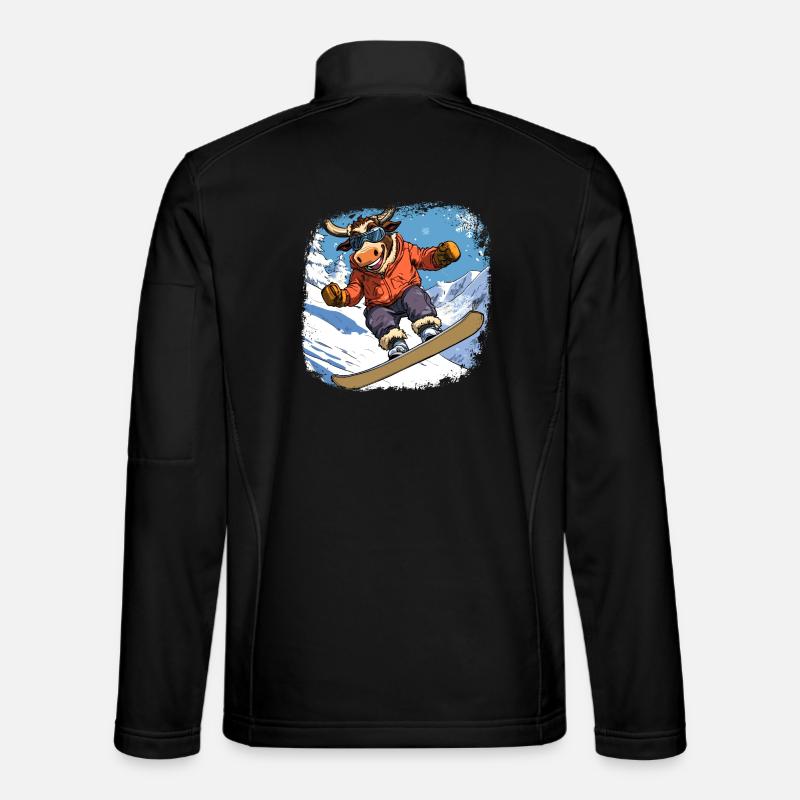 Bulls Snowboard - Unisex Softshell Jacket - black