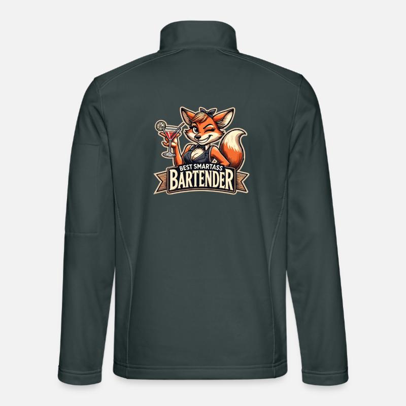 Bartender Barmaid Vixen Fox Gift Unisex Softshell Jacket