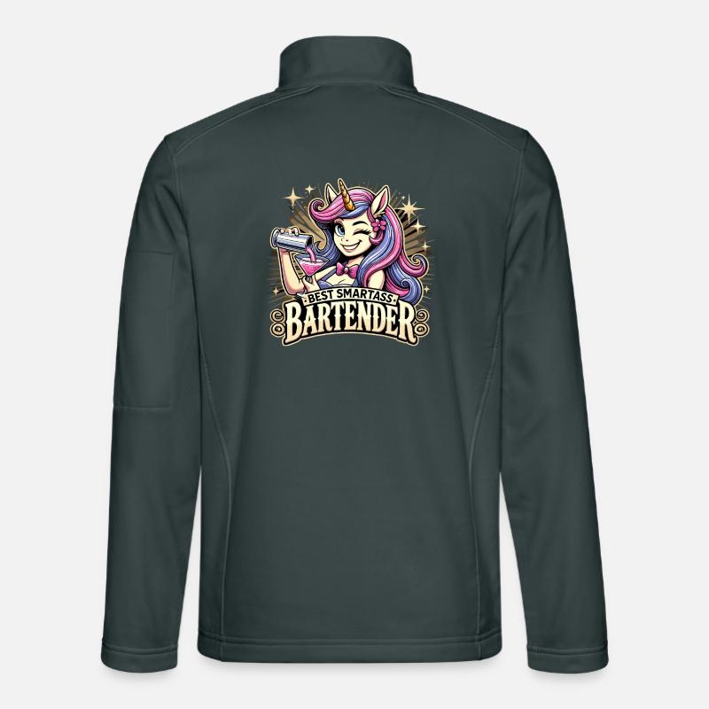 Bartender Barmaid Unicorn Gift Unisex Softshell Jacket