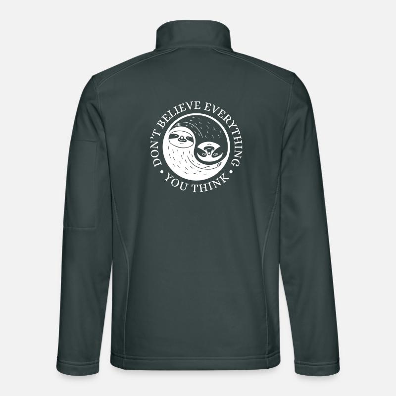 Yin-Yang Sloth – Relaxed Mindset Unisex Softshell Jacket