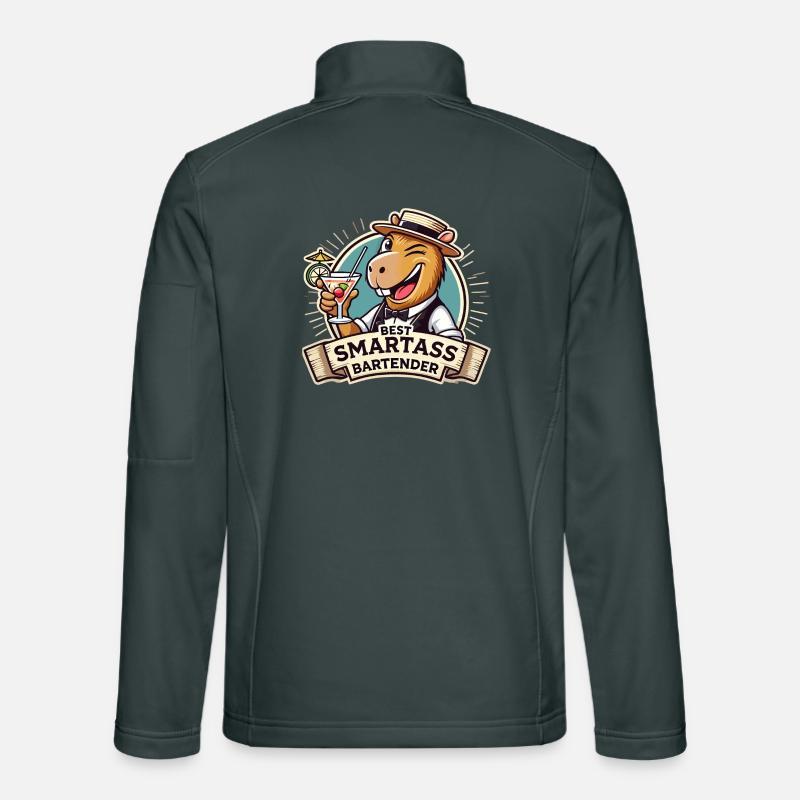 Barkeeper Barmann Capybara Capy Geschenk Unisex Softshelljacke