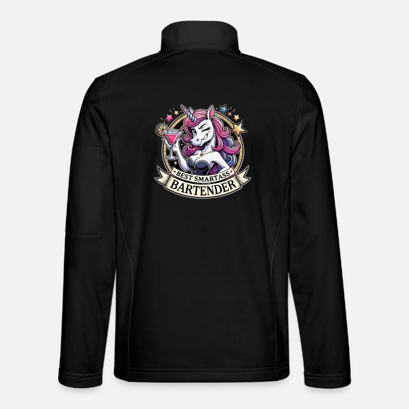 Bartender Barmaid Unicorn Funny Gift Unisex Softshell Jacket