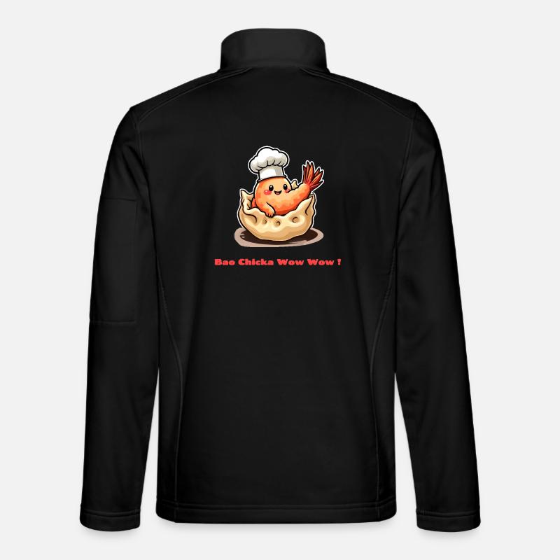 Shrimp Dumpling – Bao Chicka Wow Wow! - Unisex Softshelljacke - Schwarz
