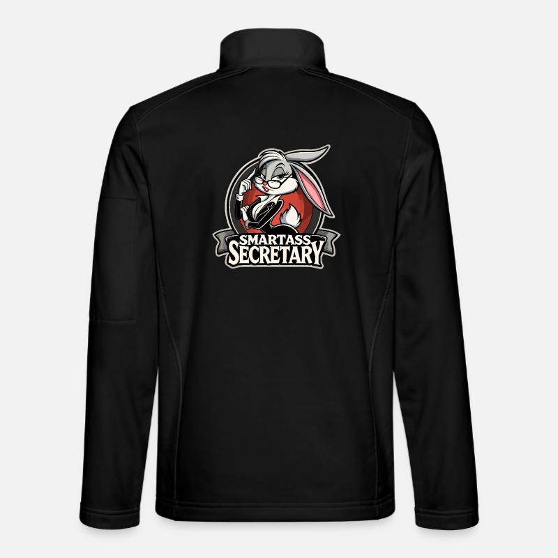 Smartass Secretary Bunny Funny Gift Unisex Softshell Jacket