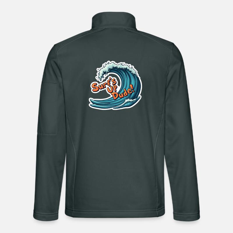 Surf's Up, Dude! Unisex Softshell Jacket