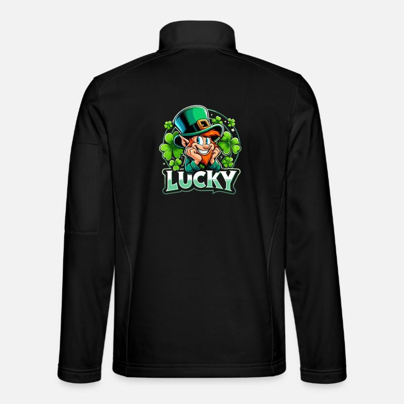 St. Patrick's Day Leprechaun Leprechaun Leprechaun Happy Unisex Softshell Jacket