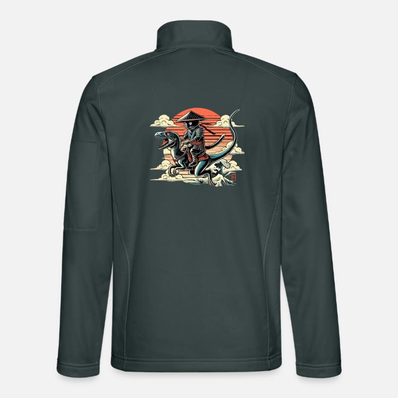 Ninja Cat Raptor Dino Cone Hat Gift Unisex Softshell Jacket