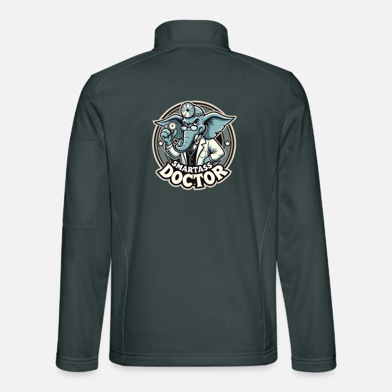 Smartass Doctor Elephant Funny Gift Unisex Softshell Jacket