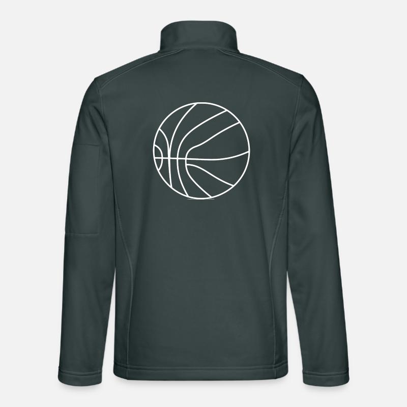 Basketball Player Drawing Unisex Softshell Jacket