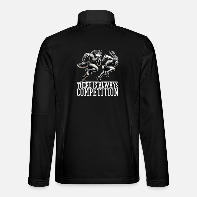 Competition Hare and Wolf Competition Gift Unisex Softshell Jacket