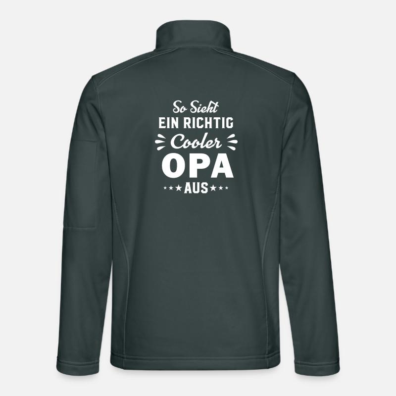 So Sieht Ein Richtig Cooler Opa Aus Großvater Unisex Softshelljacke