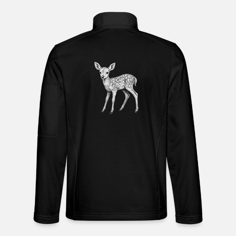 Rehkitz - Unisex Softshelljacke - Schwarz
