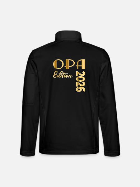 Schriftzug OPA 2026 - Unisex Softshelljacke - Schwarz