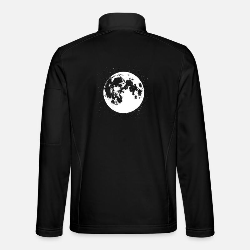 Vibrations de la pleine lune - Veste en tissu softshell Unisexe - noir