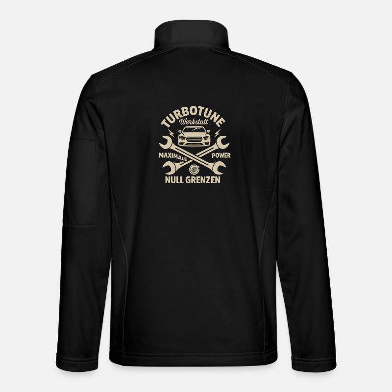 TurboWerkstatt Kraftvoll Grenzenlos - Unisex Softshelljacke - Schwarz
