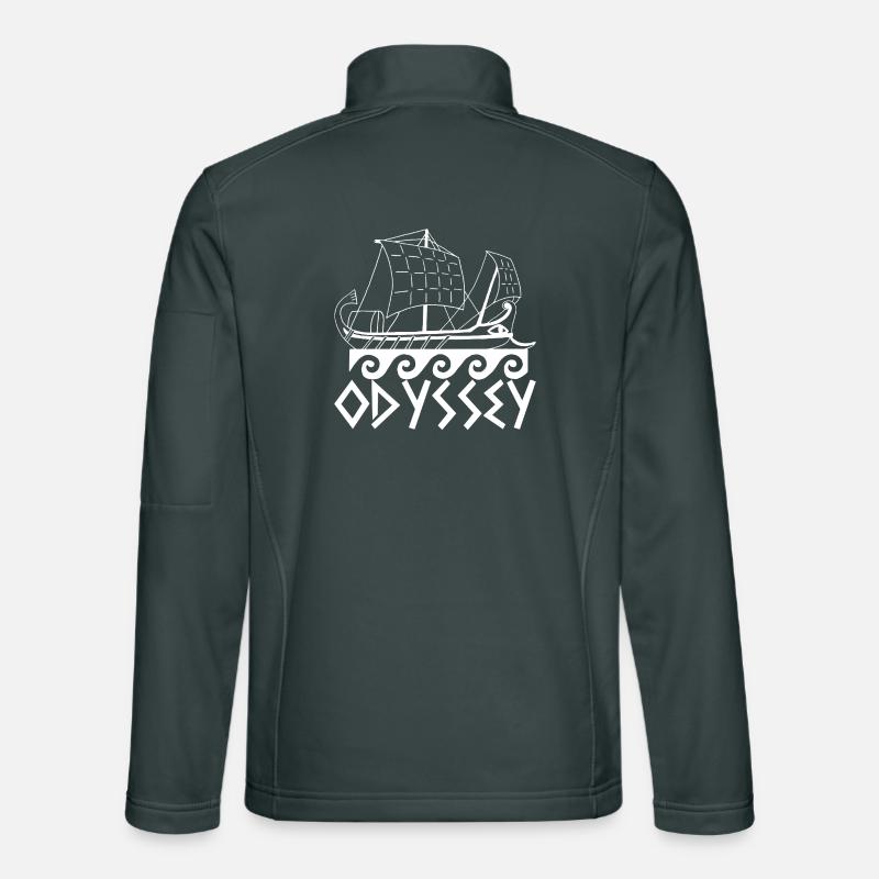 L'odyssée d'Ulysse (noir) Veste en tissu softshell Unisexe