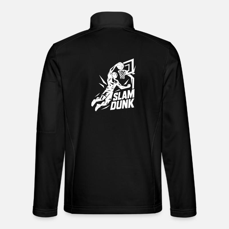 Basketball Slam Dunk Throw Player Dunking Gift Unisex Softshell Jacket