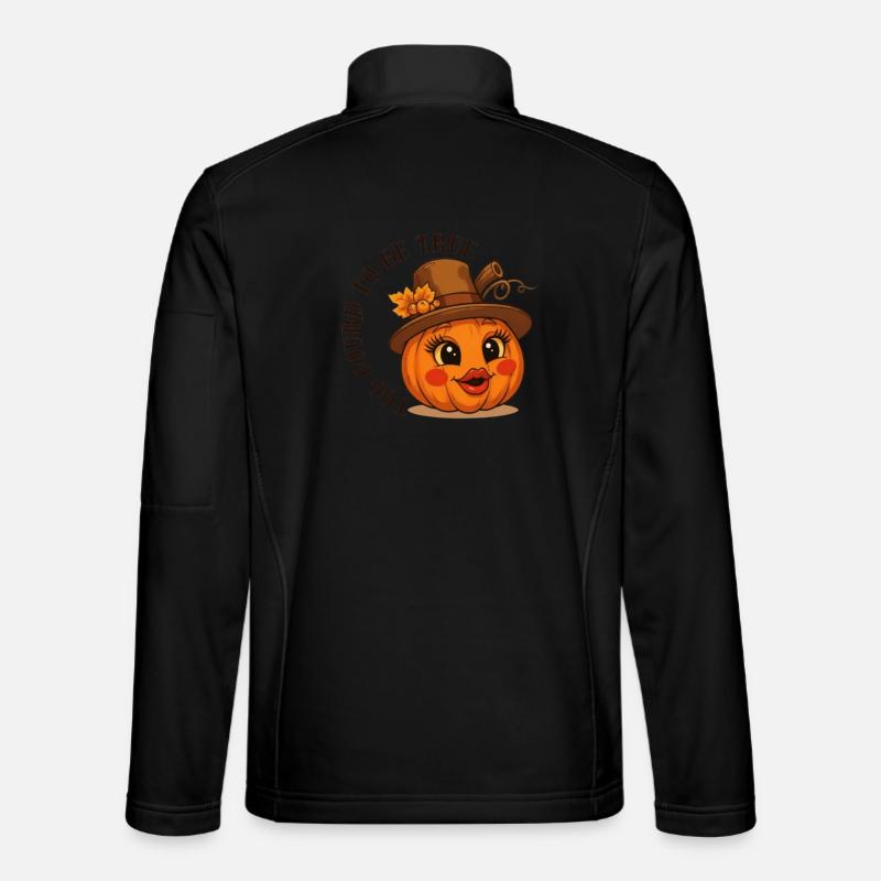 Autumn Pumpkin - Unisex Softshell Jacket - black