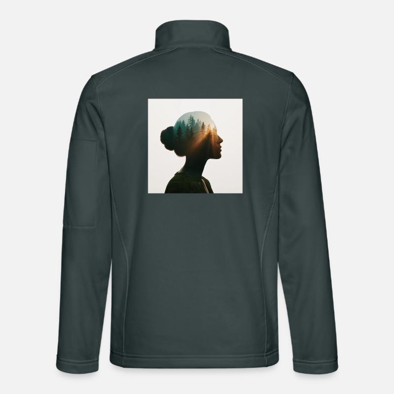 Âme de la forêt Veste en tissu softshell Unisexe