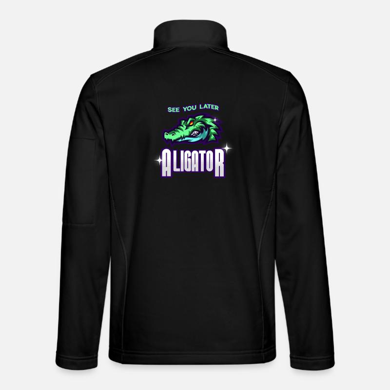 À plus tard Aligator - Veste en tissu softshell Unisexe - noir