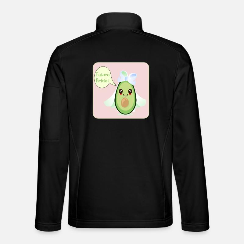 CUTE WEDDING AVOCADO FUTURE BRIDE - Unisex Softshell Jacket - black