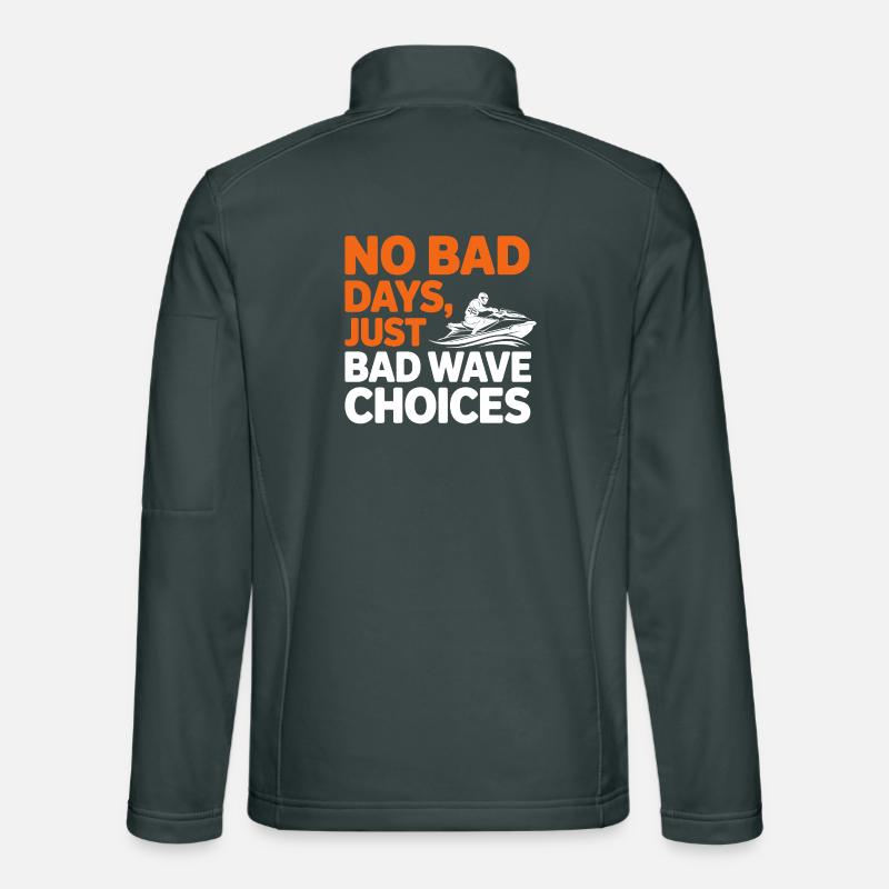 Choix amusants de jetski Bad Wave Veste en tissu softshell Unisexe