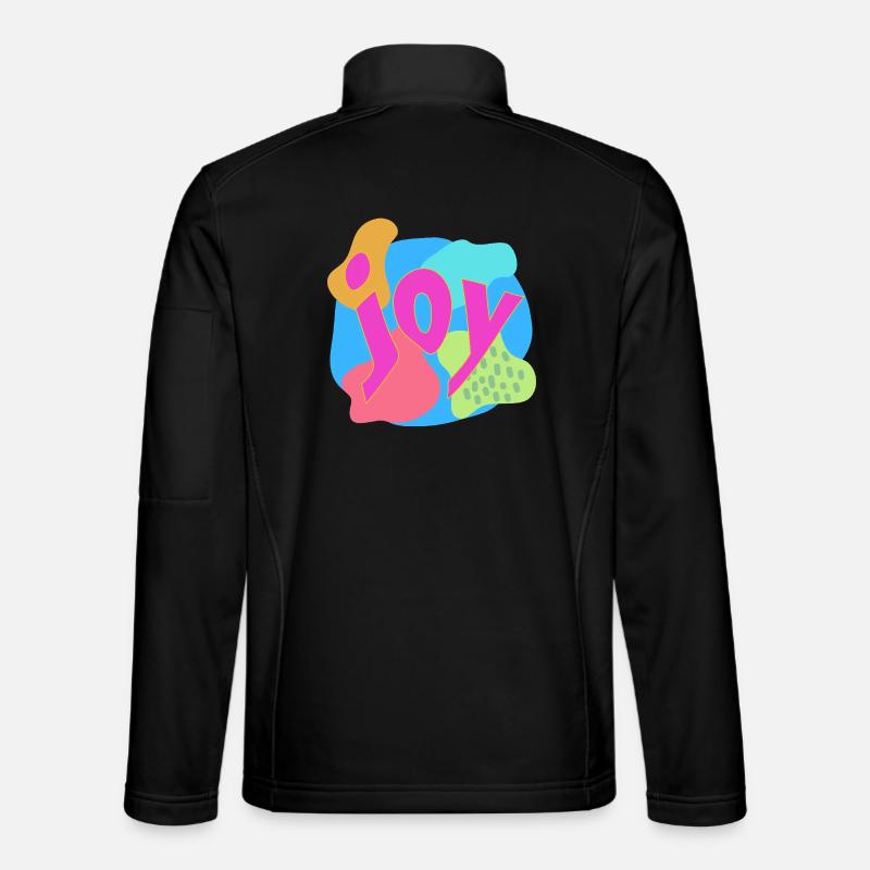 Lebendige Joy-Expression im Pop-Art-Stil Unisex Softshelljacke