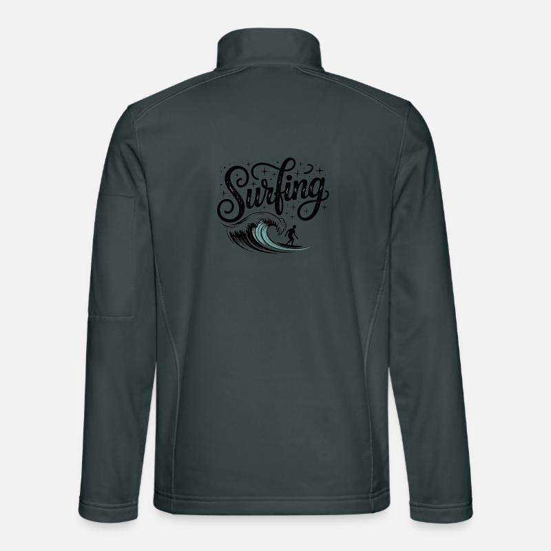 Surfing - Cool Surfer Logo Unisex Softshell Jacket
