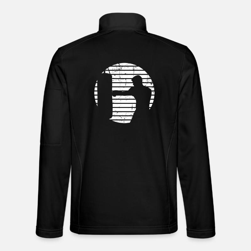 Boxer Skizze - Unisex Softshelljacke - Schwarz